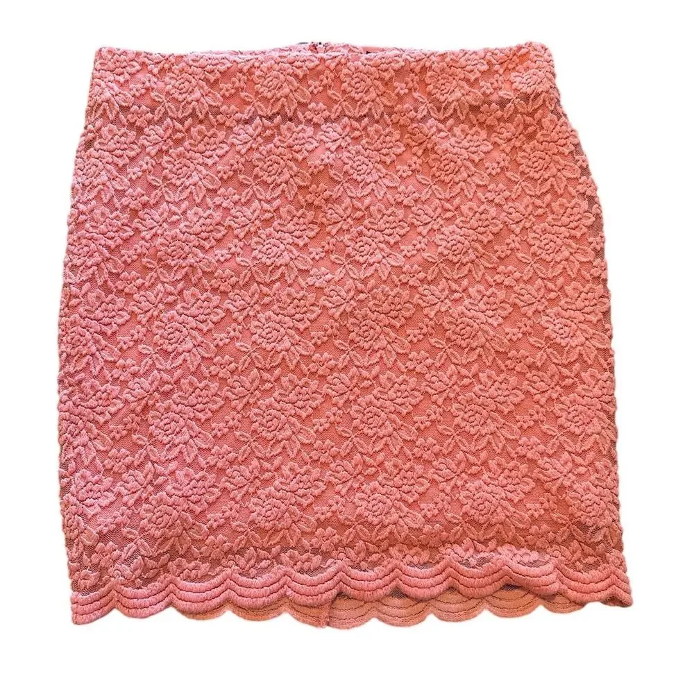 Torrid 0 Pink Lace Romantic Mini Skirt – (Equivalent to Size 12)